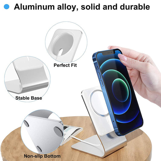 Aluminium Magnetic Desk Phone Charger Stand Holder