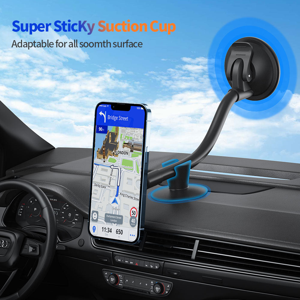 Phone Holder Car Long Arm Windshield Dashboard