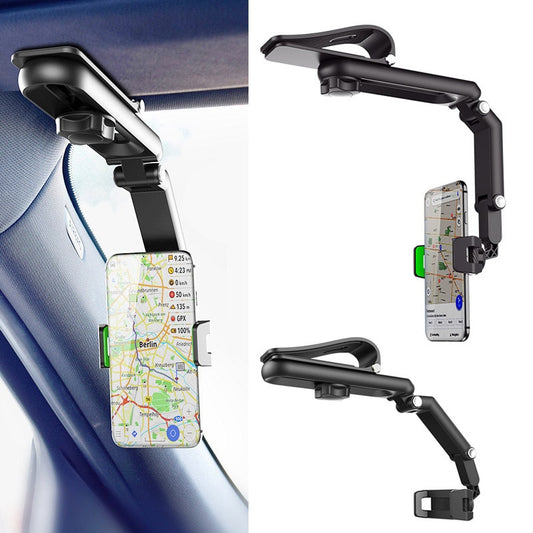 1080 Rotation Car Clip Sun Visor Cell Phone Holder