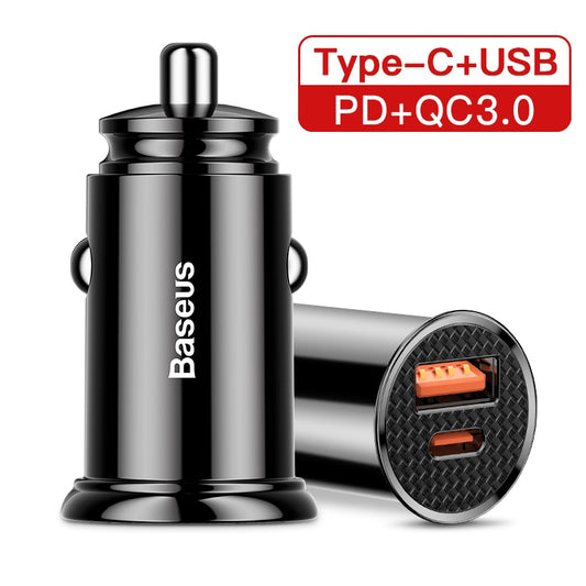 30W USB Car Charger Quick Charge USB Fast Charging