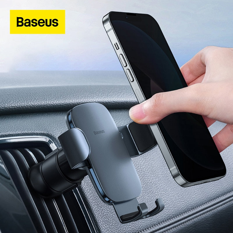 Gravity Car Phone Holder Metal Air Vent Car Mount - The Perfect Solution for Hands-Free Driving