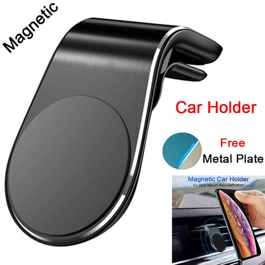 L shape Magnetic Phone Holder in Car Stand Magnet