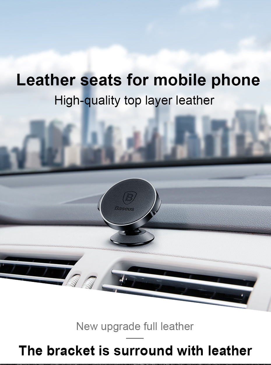 Baseus Leather Magnetic Phone Holder Universal Car Mount Holder: The Perfect Solution for Your Car