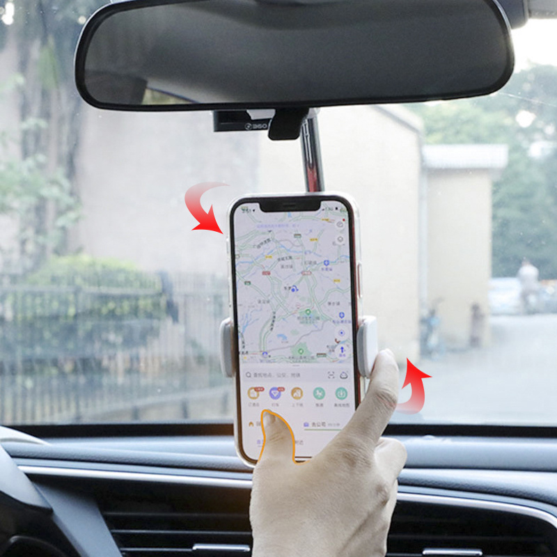 360° Rearview Mirror Phone Holder: A Great Addition to Your Car