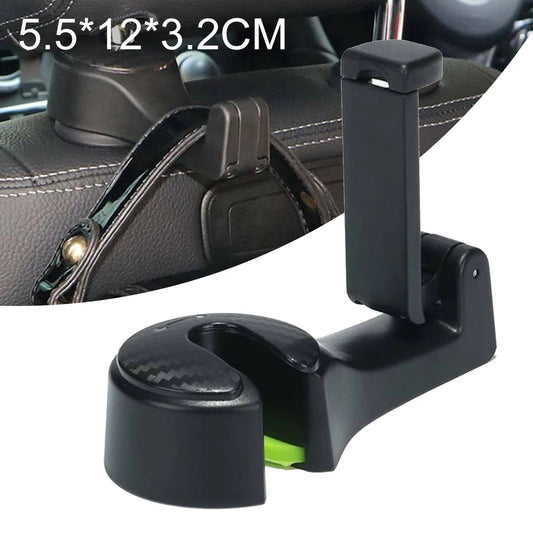 Car Seat Back Hook 2 in 1 Car Headrest Hook with Phone Holder - A Must-Have Accessory for Every Car