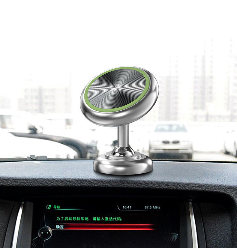 Luminous Metal Car Double Ring Magnetic Phone Holder