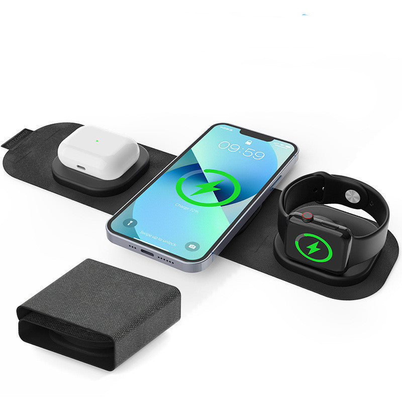 Magnetic Folding Three-in-one Wireless Phone Charger