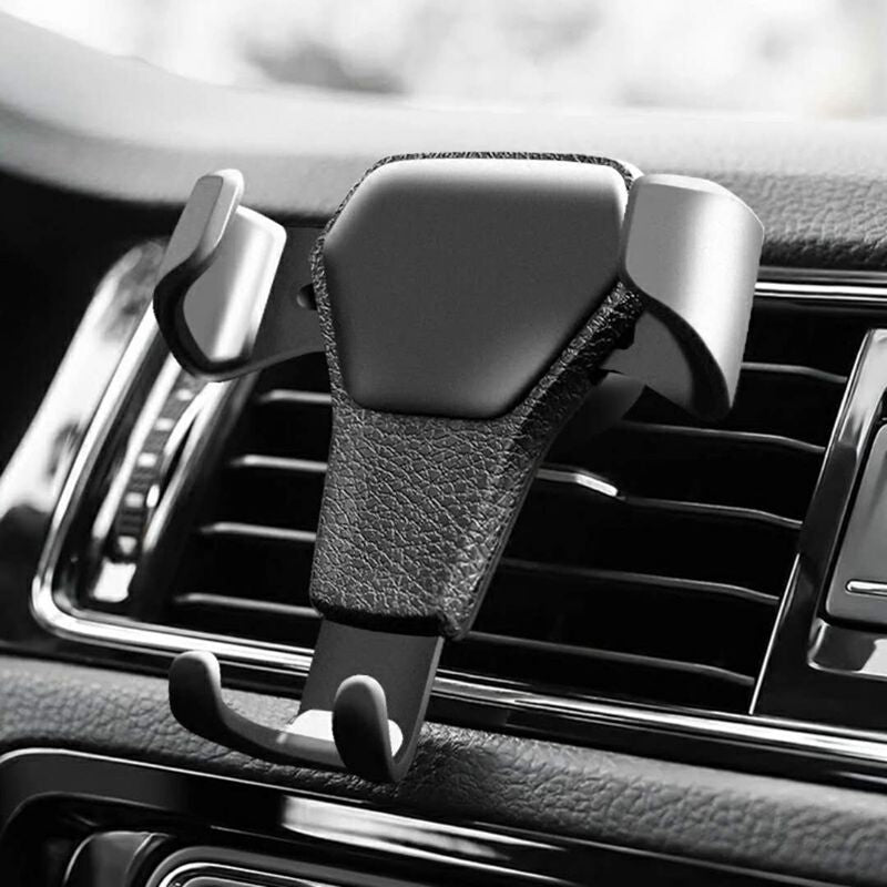 Car Mobile Phone Holder Support Frame Leather Gravity Bracket