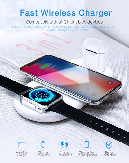 Three-in-one Wireless Charging Suitable Watch Charger