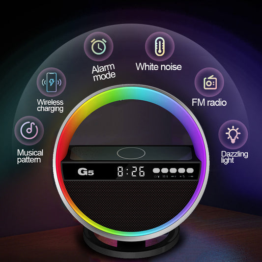 New Multifunction RGB Night Light Wireless Charger Bluetooth-compatible