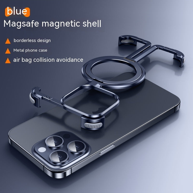 Metal Airbag Anti-fall Shell Phone Case Protective Shock