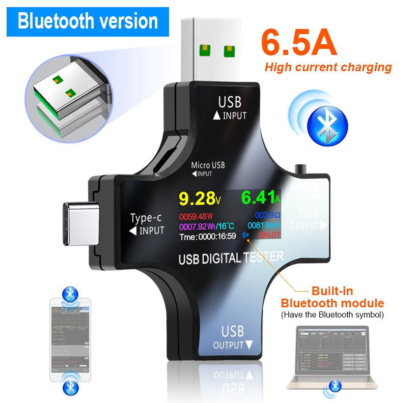 Digital Display Voltmeter For Mobile Phone Charger Detector