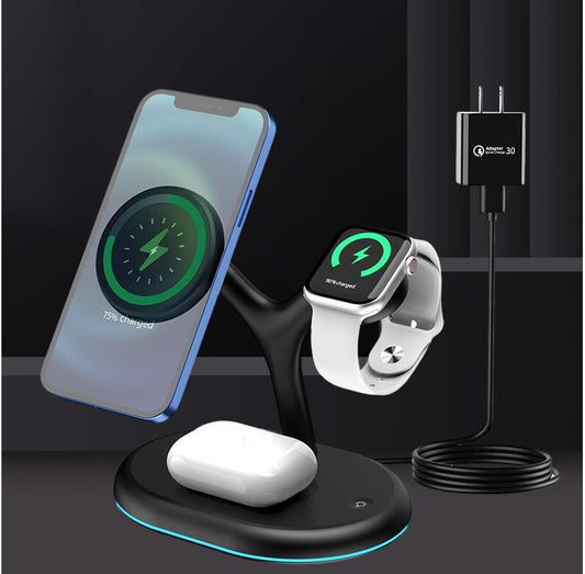 Magnetic Three-in-one Wireless Charger 15W Fast Charge