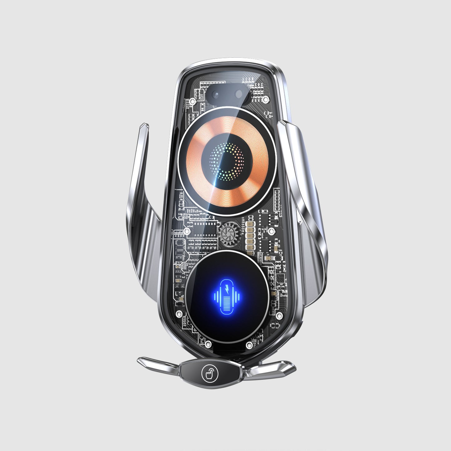 Transparent And Creative Line Design Car Wireless Charger Mobile Phone Holder