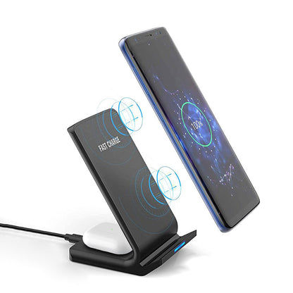 Wireless smart vertical mobile phone charger  fast charge