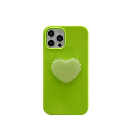 Candy-colored Heart Stand And Phone Case Included
