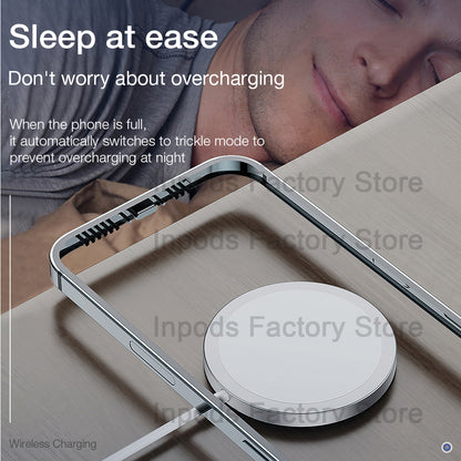 Compatible with Apple, Magnet Safe Fast 15w Wireless Charger