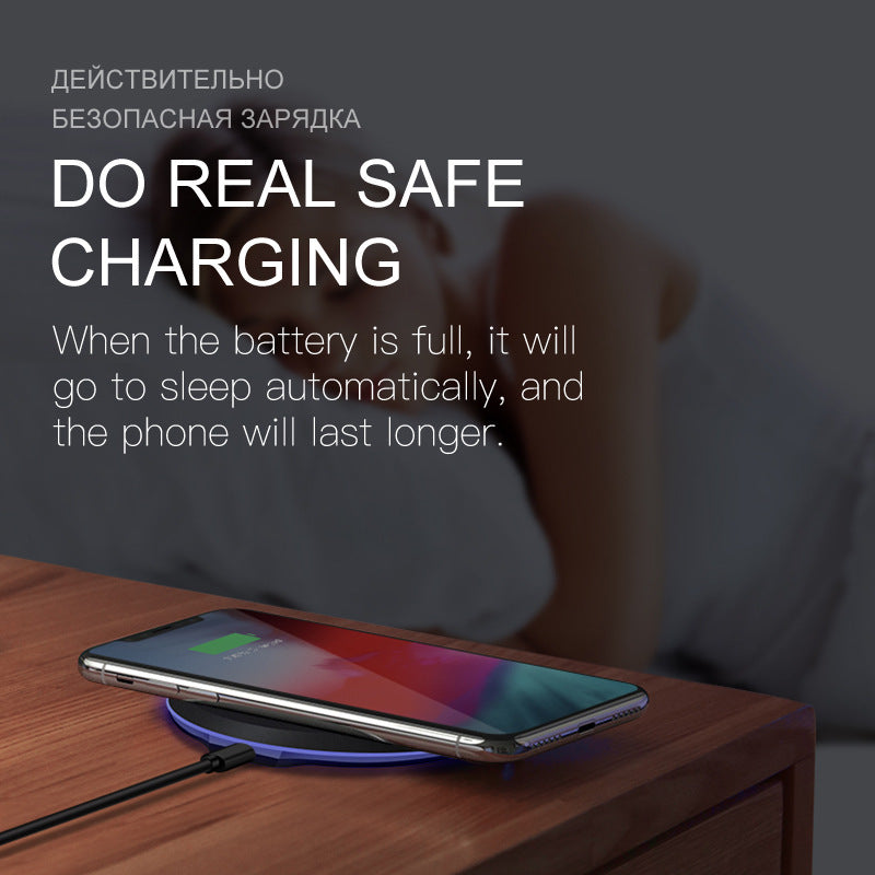 10W 5W USB Fast Wireless Phone Charger