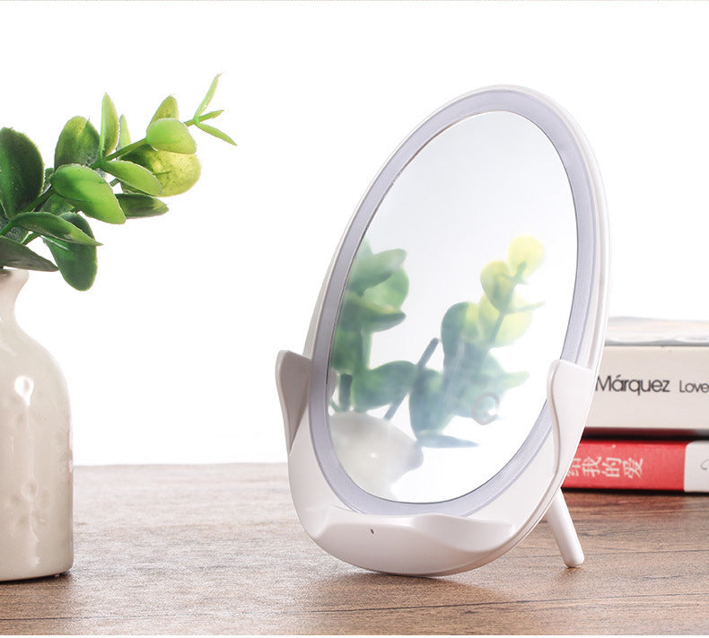 Portable vertical with fill light mirror wireless charger