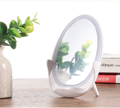 Portable vertical with fill light mirror wireless charger