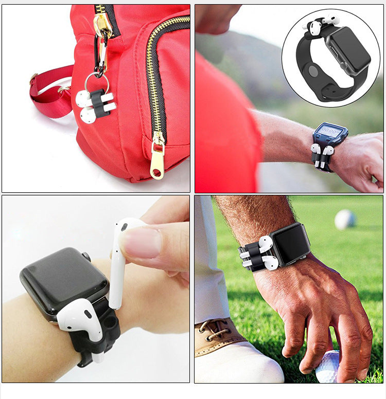 Airpods thick Bluetooth headset charging box anti-fall silicone