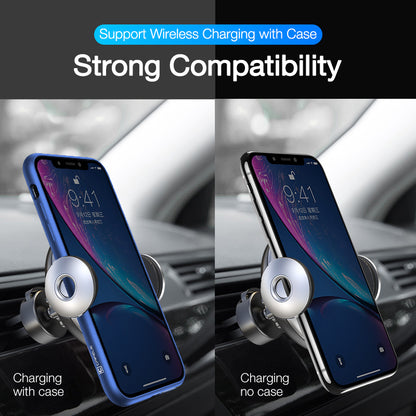 Wireless charger for car phone holder