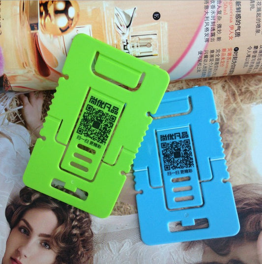 Large Card Type Mobile Phone Holder Foldable Business Card Phone Holder