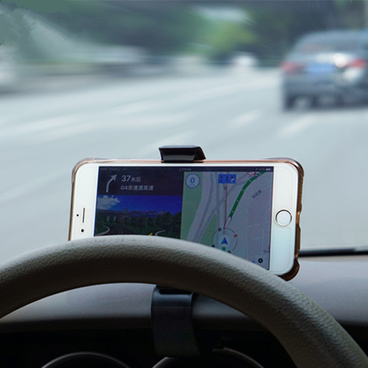 Rotary dashboard car phone holder