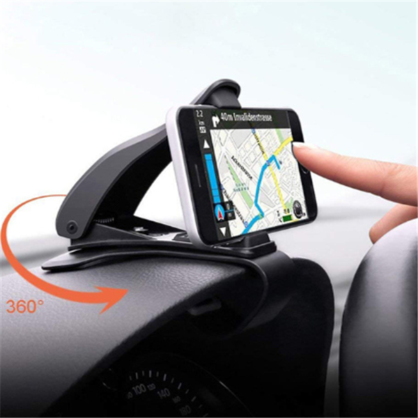 Rotary dashboard car phone holder