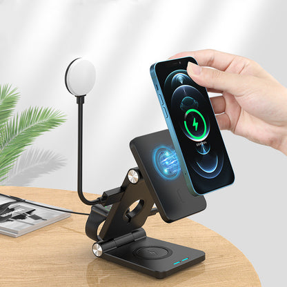 Magnetic Wireless Charger Mobile Phone Folding Stand
