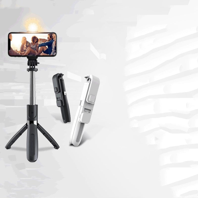 Selfie Stick With Supplementary Light Three-Tone Light