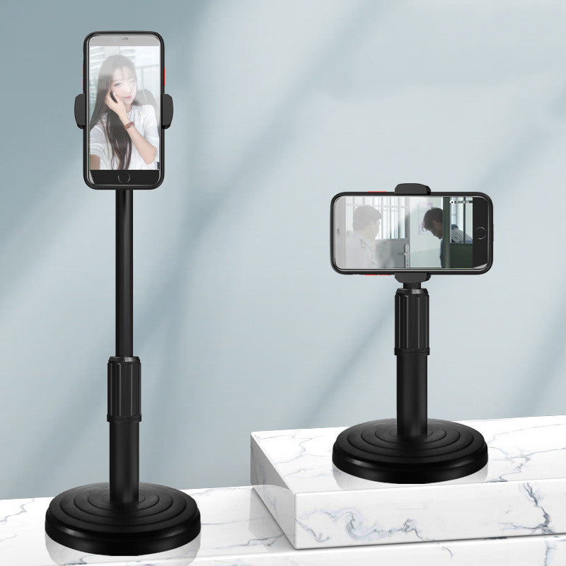 Live Streaming Phone Holder with Dimmable LED Ring Fill Light
