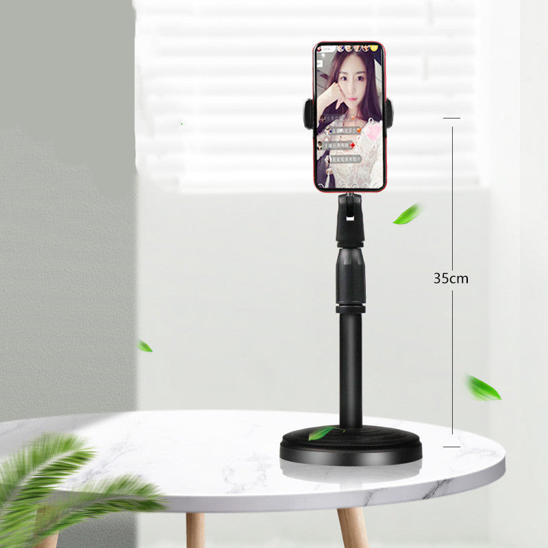 Live Streaming Phone Holder with Dimmable LED Ring Fill Light