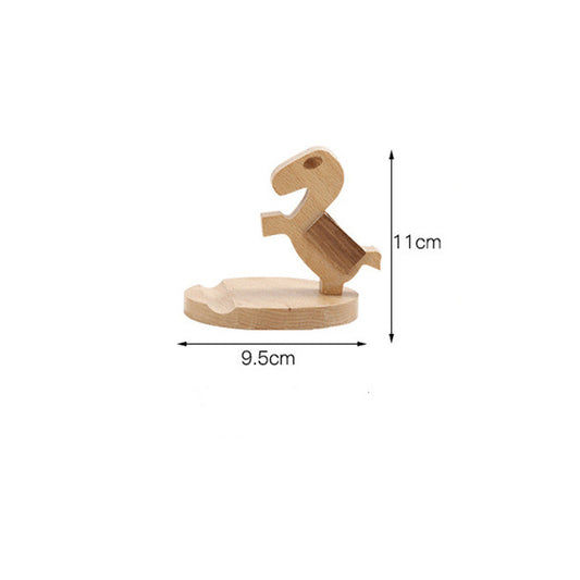 Solid beech mobile phone stand iPad flat stand desktop simplicity
