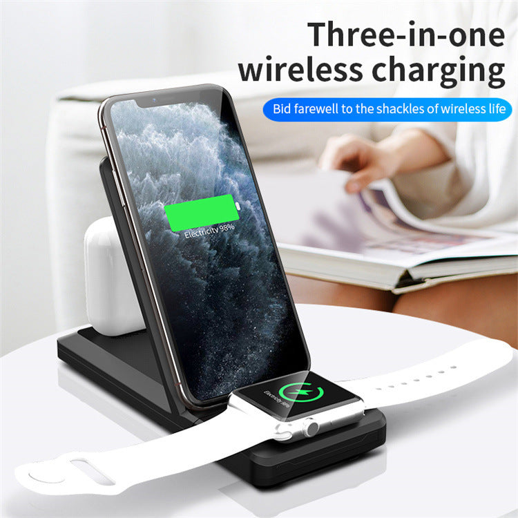 Three-In-One Wireless Charger Charging Stand