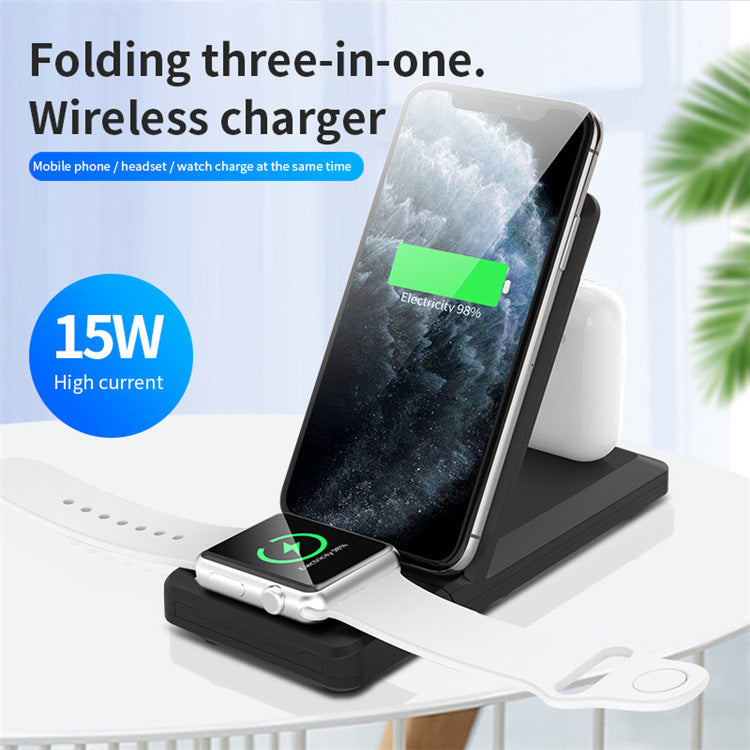 Three-In-One Wireless Charger Charging Stand