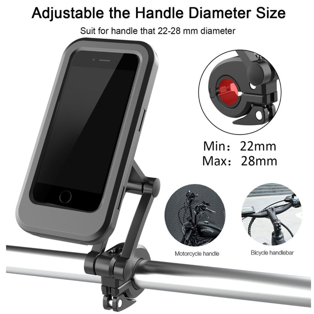 Bicycle Mobile Phone Holder Waterproof Motorcycle Mobile Phone Navigation Support