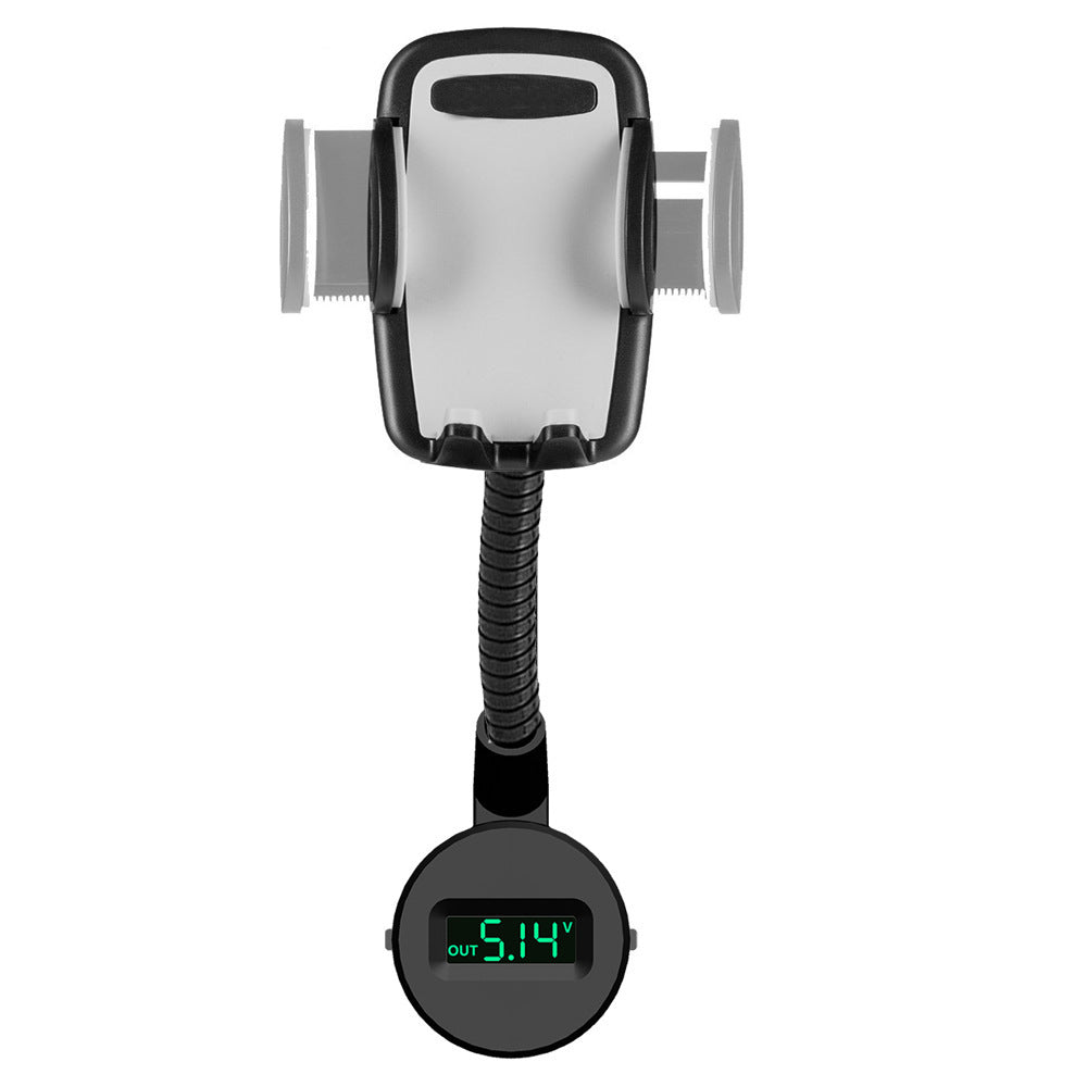 Dual USB Digital Display Car Holder