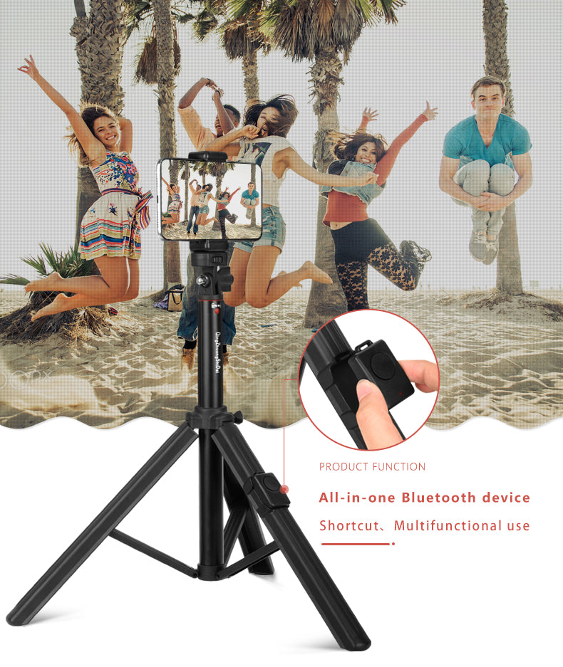 Compatible with Apple, Bluetooth Tripod Mobile Phone Holder Live Selfie