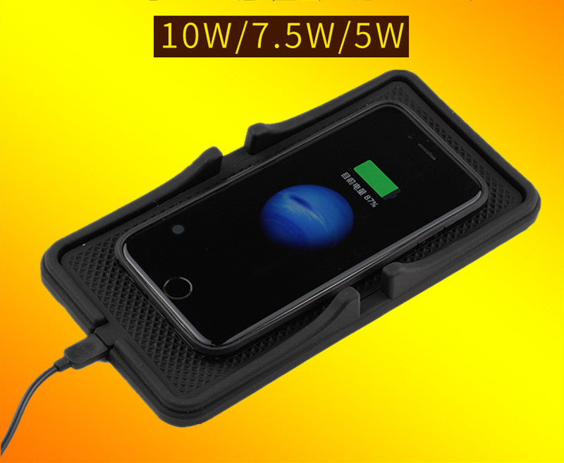 Wireless Charging 15W Mobile Phone Holder Car Anti-skid Pad