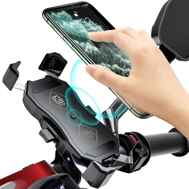 Motorcycle Mobile Phone Holder Usb Buckle Wireless Smart Charger