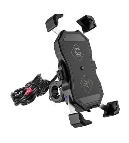 Motorcycle Mobile Phone Holder Usb Buckle Wireless Smart Charger