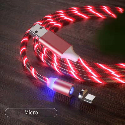 Magnetic Charging Cable Streamer Fast Charging Cable Lighting