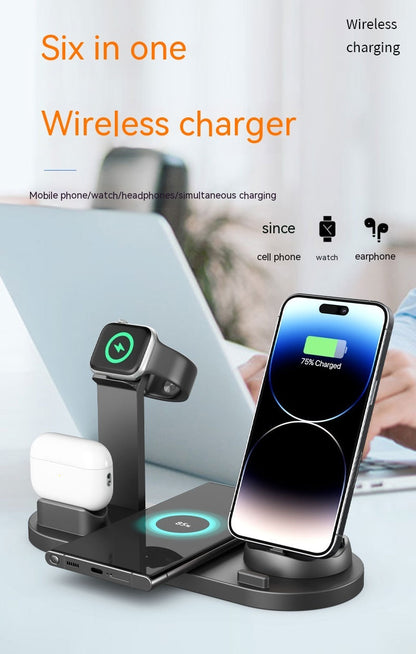 Three-in-one Wireless Charger Mobile Phone Holder