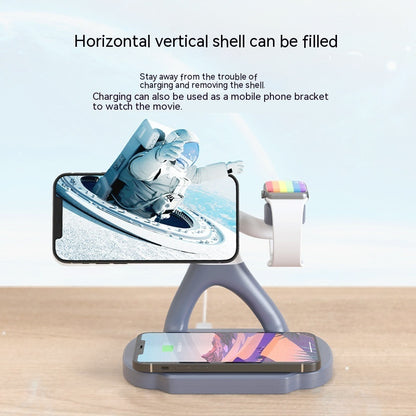 Magnetic Wireless Charger Three-in-one Dual Mobile Phone