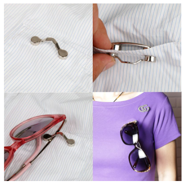 Magnetic glasses holder