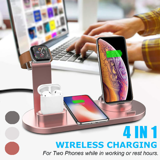 Mobile Phone Watch Headset Three-in-one Wireless Charging Stand Base