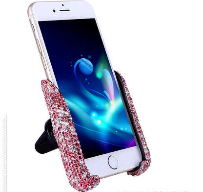 Car buckle mobile phone holder