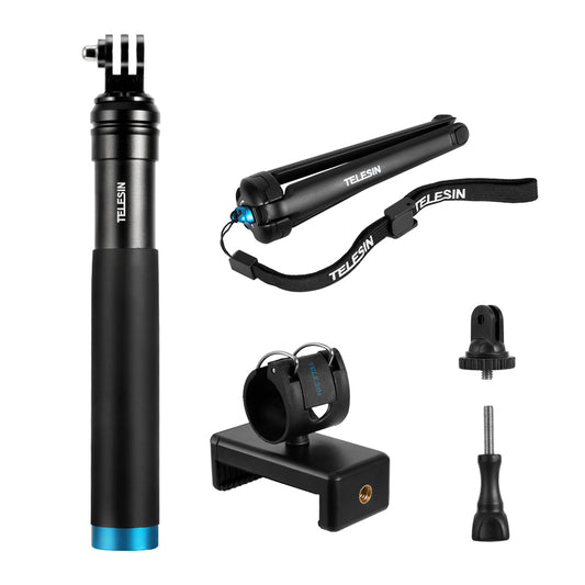 Compatible with Apple, Action Camera Aluminum Alloy Tripod Selfie Stick M Pole