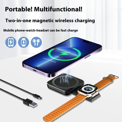 Three-in-one Wireless Charger Watch Earphone Cellphone Charging Set